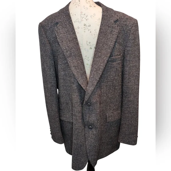 Stafford Harris Tweed Blazer Men 46 ? Scottish Wool Jacket - Picture 1 of 9